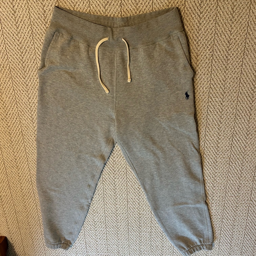 Ralph Lauren Gray Sweatpants with Drawstring